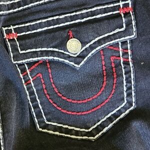 True Religion Jennie Curvy Mid Rise Super Skinny Jeans – Size 36